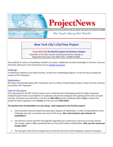 New York City's CityTime Project