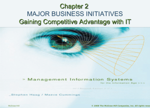 Lecture slides for major business initiatives
