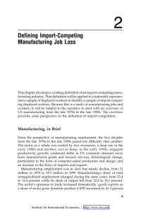 Defining Import-Competing Manufacturing Job Loss