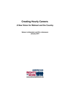 Creating Hourly Careers: A New Vision for Walmart and the Country