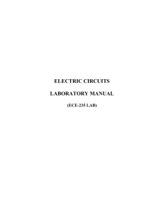 electric circuits laboratory manual