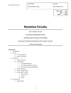 Resistive Circuits