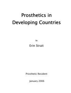 Prosthetics in Developing Countries