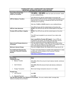 Interest Rates and Interest Charges