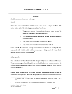 71 Parties to an offence ss7,8