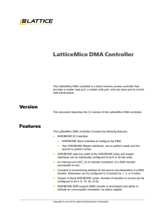 LatticeMico DMA Controller