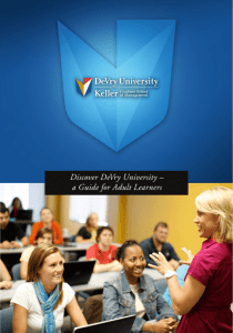 Discover DeVry University – a Guide for Adult Learners