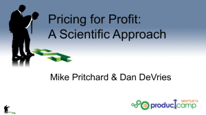 Pricing for Profit: A Scientific Approach