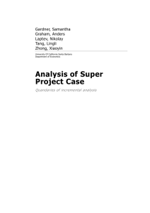 Analysis of Super Project Case