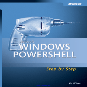 Microsoft Windows PowerShell Step By Step eBook