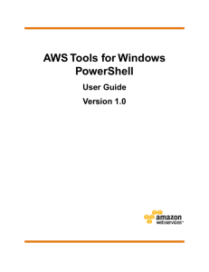 AWS Tools for Windows PowerShell User Guide