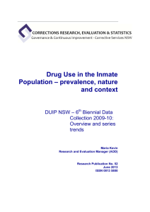 Drug Use in the Inmate Population