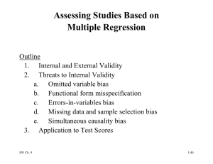 Assessing Studies Based on Multiple Regression