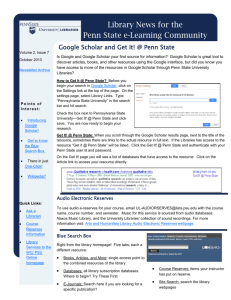 Library News for the Penn State e