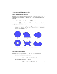 Convexity and Quasiconvexity