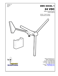 24 VDC - Bergey Windpower Co