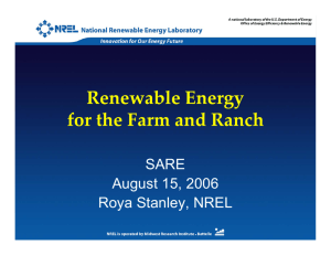 Renewable Energy For The Farm And Ranch
