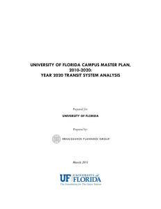 Year 2020 Transit System Analysis - UF