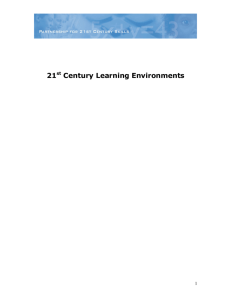 21st Century Learning Environments: Outline v