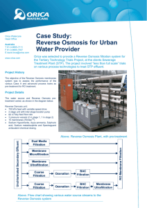 Case Study: Reverse Osmosis for Urban Water Provider