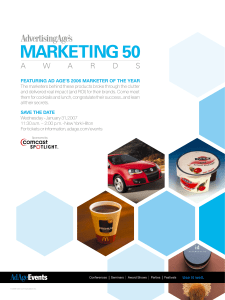 Marketing 50 - Advertising Age