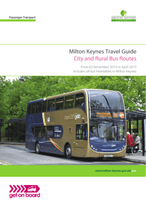 Milton Keynes Travel Guide City and Rural Bus Routes