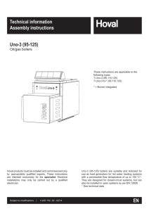 Uno-3 (110-125) Technical Information & Installation