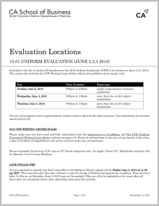 2015 UFE Locations