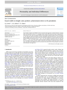 Facial width-to-height ratio predicts achievement drive