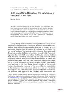 革命, Cách Mạng, Révolution: The early history of