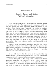 Dorothy Parker and Italian Women's Magazines