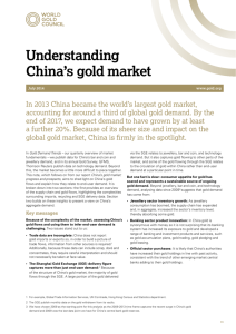 Understanding China's gold market