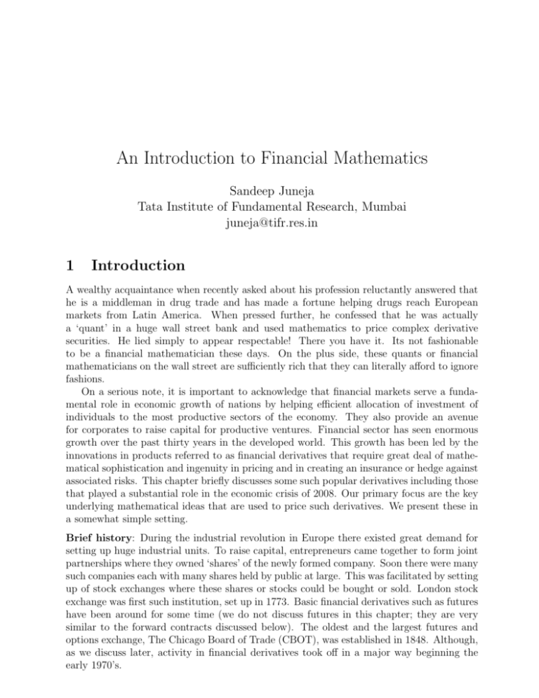 thesis in mathematical finance