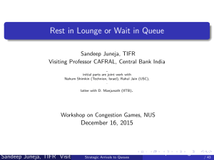 Rest in Lounge or Wait in Queue