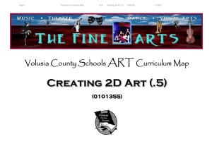 Creating 2D Art (.5) - Volusia County Schools