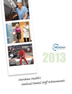 Meridian Health's Medical/Dental Staff Achievements