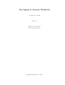 The Signals & Systems Workbook