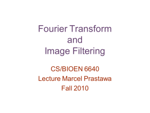 Slides Fourier Transform