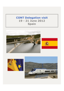 CONT Delegation visit 19 - 21 June 2012 Spain