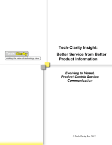 Tech-Clarity Insight: Better Service from Better Product
