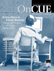 Online Ethics & Ethical Behavior