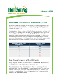 Investment in Clearfield® Varieties Pays Off