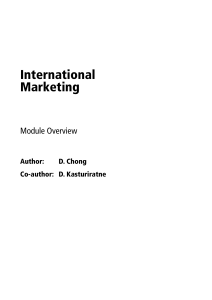 International marketing study guide