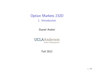 class notes (2012) - Daniel Andrei, UCLA Anderson