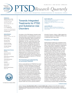Towards Integrated Treatments for PTSD and