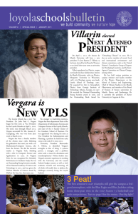 Villarinelected Vergara is - Ateneo de Manila University