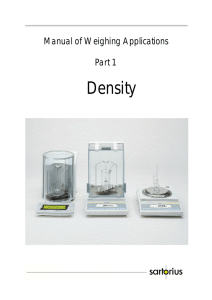 Density Determination Manual