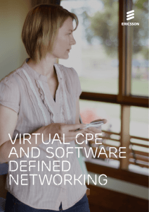 Virtual CPE and Software Defined Networking