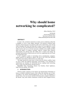 Why should home networking be complicated?