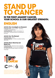 ENgLISh - Stand Up To Cancer